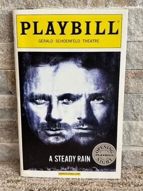 A Steady Rain (2009) Daniel Craig/Hugh Jackman - Official Opening Night Playbill